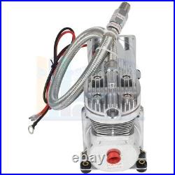 12Volt Air Compressor Kit Horns Air Horn Air Suspension Kit Silver with 3/8 NPT