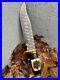 14Damascus-Bowie-Knife-Crocodile-Dundee-Fixed-Blade-Stag-Knives-Hunting-Camping-01-jwu