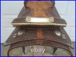 15.5 CIRCLE Y Silver Reining / All Around Show SaddleHigh EndSQHBRawhide