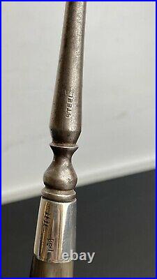 16 Antique Button Hook with Horn Handle Silver Collar 1890