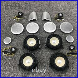 16PCS For BMW X6 F16 Tweeter Cover Doors Decorative Horn Mounts with Speakers