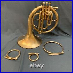 1928 Silver Pan American Mellophone with 3 Crooks D-Eb-C S/N 68267 Conn