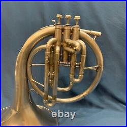 1928 Silver Pan American Mellophone with 3 Crooks D-Eb-C S/N 68267 Conn