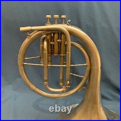 1928 Silver Pan American Mellophone with 3 Crooks D-Eb-C S/N 68267 Conn