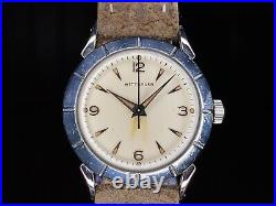 1950s Wittnauer Dress watch with Fluted bezel & horn lugs Ref 2605, cal 11ESB