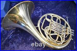 1961 Elkhart Conn 4D Single French Horn with Case and Mouthpiece