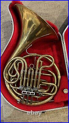 1977 King 1159 Kruspe Wrap Double French Horn with Case and Mouthpiece