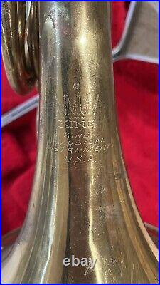 1977 King 1159 Kruspe Wrap Double French Horn with Case and Mouthpiece