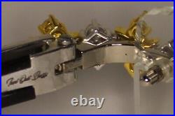 3 Ct Lab Diamond 14k Gold Custom Genuine Horn Buffs with Iced Out Moissanite C's