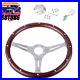 380mm-15-Inch-6-Hole-Chrome-Dark-Steering-Wheel-Real-Wood-Riveted-Grip-Horn-01-la