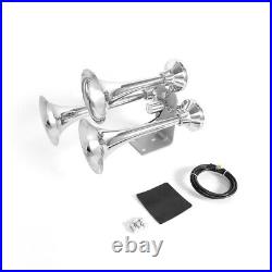 3Pc Trumpet Train Horn Kit with 150 PSI Air Compressor For Car Truck Train 150DB
