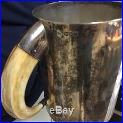 7lbs in Silver! Rare Goblet with Horns