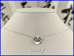 925 Sterling Silver Devil Heart with Horn Necklace Handmade FOR Halloween Gift