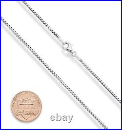 925 Sterling Silver Ribbed Italian Horn Necklace with Box Chain, Sterling Silver