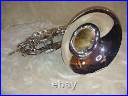 Absolutely Beautiful F Schmidt F/Bb Double French Horn Silver Nickle with Case