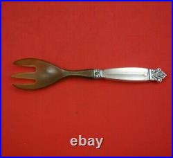 Acanthus by Georg Jensen Sterling Silver Caviar Fork with Horn 6 1/4 Serving