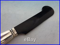 Acorn by Georg Jensen Sterling Silver Caviar Knife original with horn 5 5/8