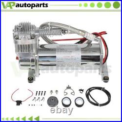 Air Compressor For Train Horns Air Pressure Supply Kit Silver With 1/4 NPT 12V