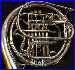 All-Original Conn 8D Double French Horn Nickel-Silver With Case & Mouthpiece
