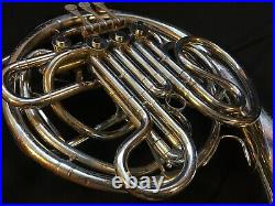 All-Original Conn 8D Double French Horn Nickel-Silver With Case & Mouthpiece