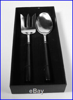 Anilao and Co. Salad Serving Set with Buffalo Horn Handles (hangs on bowl)