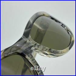 Ann Demeulemeester Sunglasses Cat Eye Horn 925 Silver with Green Lenses Category