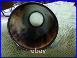 Antique Horn Beaker With Silver Rim