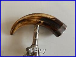 Antique Horn Corkscrew with Sterling Silver Accent