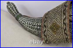 Antique Islamic Yemen Belt Khanjar Dagger Jambiya Silver with Special