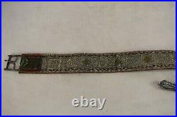 Antique Islamic Yemen Belt Khanjar Dagger Jambiya Silver with Special