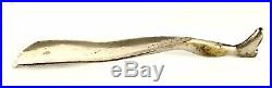 Antique Nickel Plated Brass Shoe Horn Leg with Boot
