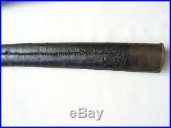 Antique Turkish Ottoman Yatagan with Scabbard Silver Inlay circa late 18th cent