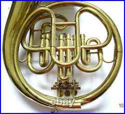 Antique VIENNA HORN with F-crook, hand-made, Germany, c. 1880