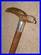 Antique-Walking-Stick-Bovine-Horn-Bird-Handle-Hallmarked-1929-Silver-Collar-01-dpce