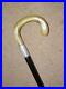 Antique-Walking-Stick-Bovine-Horn-Crook-Handle-Hallmarked-1919-Silver-Collar-01-mu