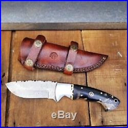 Armory Outfitters USA Buffalo Bill Damascus Fixed Blade Knife With Sheath