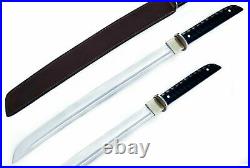 Awesome Custom Handmade 31 Inches D2 Steel Hunting Sword With Sheath