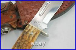 BEAUTIFUL CASE XX 3 1/2'' HUNTING KNIFE With Leather Sheath In Original Box