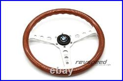 BMW 3 E36 M3 MOMO Indy Steering Wheel Heritage Wood with BMW Horn Button