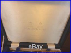 BOXED Mappin & Webb SET of 6 STUNNING STEAK KNIVES with STAG HORN HANDLES