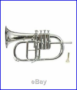 BRAND New Bb/F 4 Valve Flugel Horn With Free Hard Case+Mouthpiece