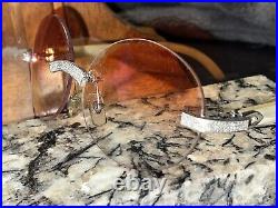 BUFFYS Vintage cartier sunglasses Diamond And Gold With Buffalo Horn