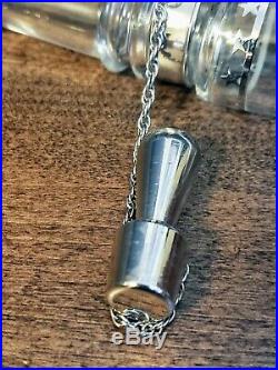 Baccarat Franklin Mint 1976 Powder Horn Sterling Silver with Crystal