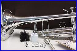 Bach Stradivarius 37 ML PRO Silver Trumpet Professional Horn With Case EXCELLENT