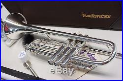 Bach Stradivarius 37 ML PRO Silver Trumpet Professional Horn With Case EXCELLENT