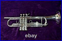 Bach TR200 ML SILVER Trumpet GREAT LOOKING HORN With Hard Case