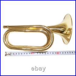 Bb Post Horn with Bag and Mouthpiece Brass Musical Instruments Post Trumpet