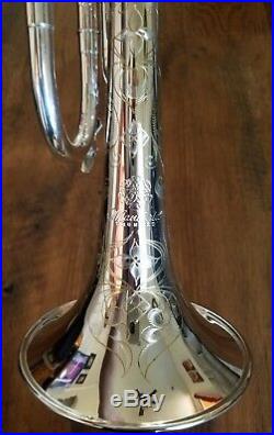 Bb TRUMPET Mandala Draco 5 Model Custom Horn with Vintage Style Case NEW