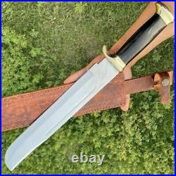 Beautiful Handmade Steel Machete Camping Outdoor Mini Sword Handle Buffalo Horn