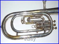 Besson & Co PROTOTYPE EUSTON LONDON Tenor silver plated horn with mouthpiece